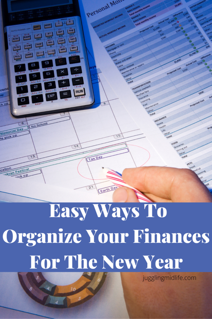 Organize Your Finances for a new year