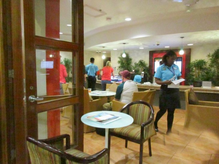 Club Mobay arrival services lounge view