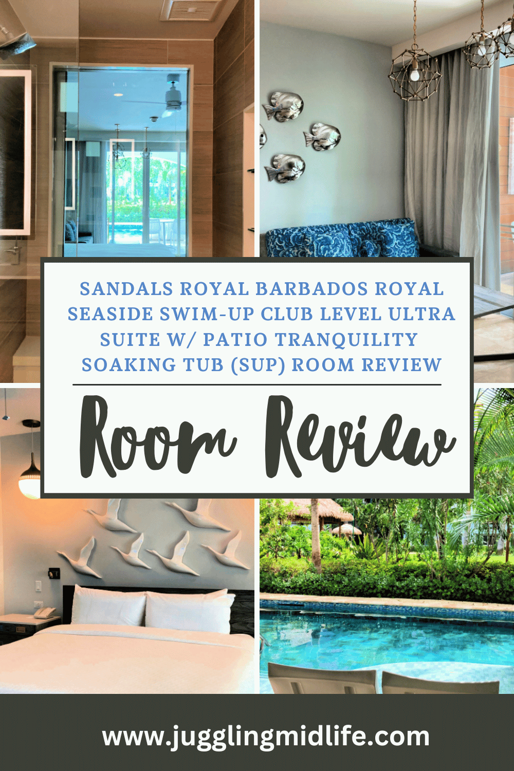 Sandals Royal Barbados Seaside Swim-Up Club Level Ultra Suite with Patio Tranquility Soaking Tub (SUP) Room Review