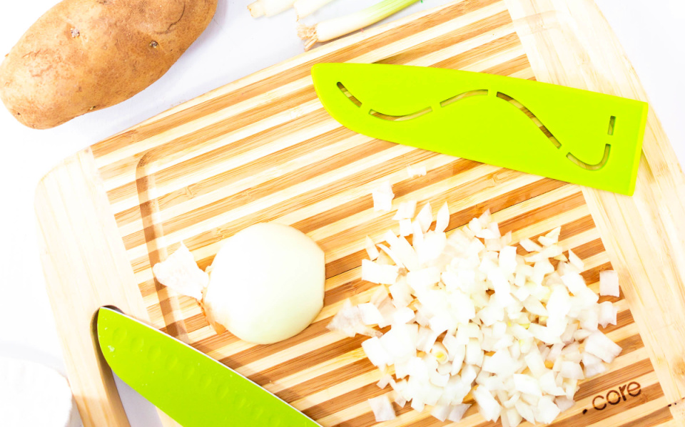 diced onions creamy corn chowder