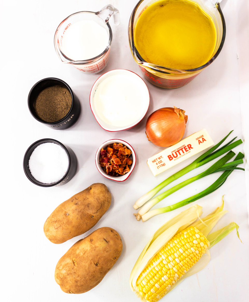 easy creamy corn chowder ingredients
