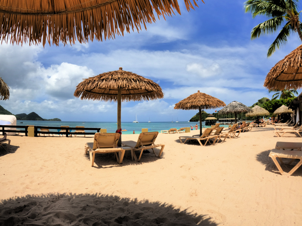 Sandals Grande St. Lucian Beach Palapa