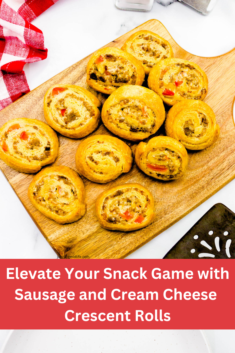 Sausage and Cream Cheese Crescent Rolls For Game Day