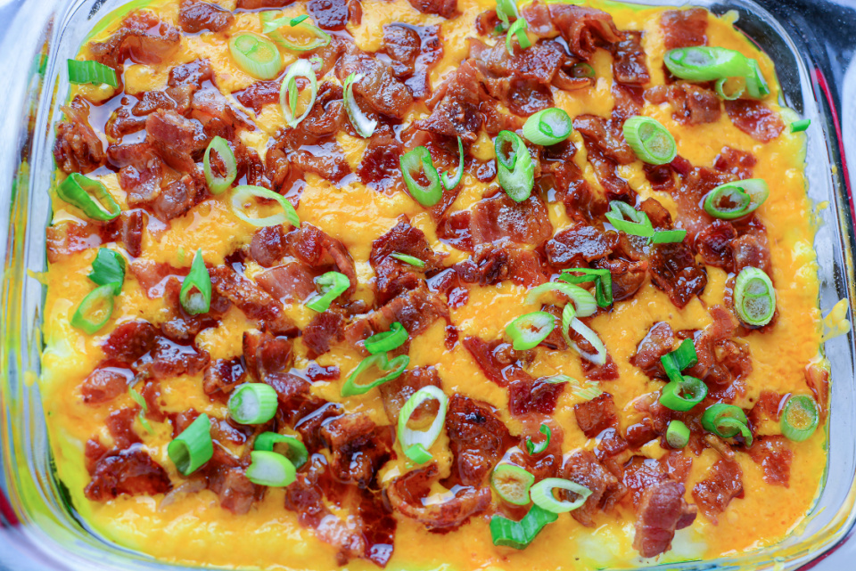 Loaded Mashed Potato Casserole Finished