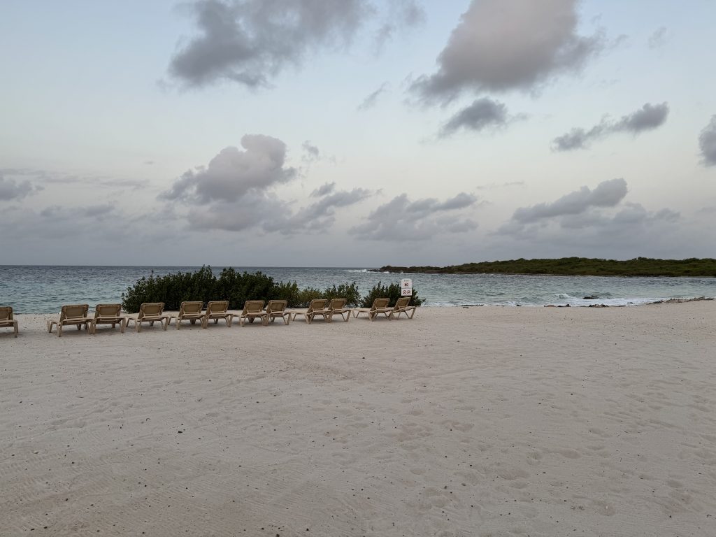 non-swimmable beach area Sandals Royal Curaçao