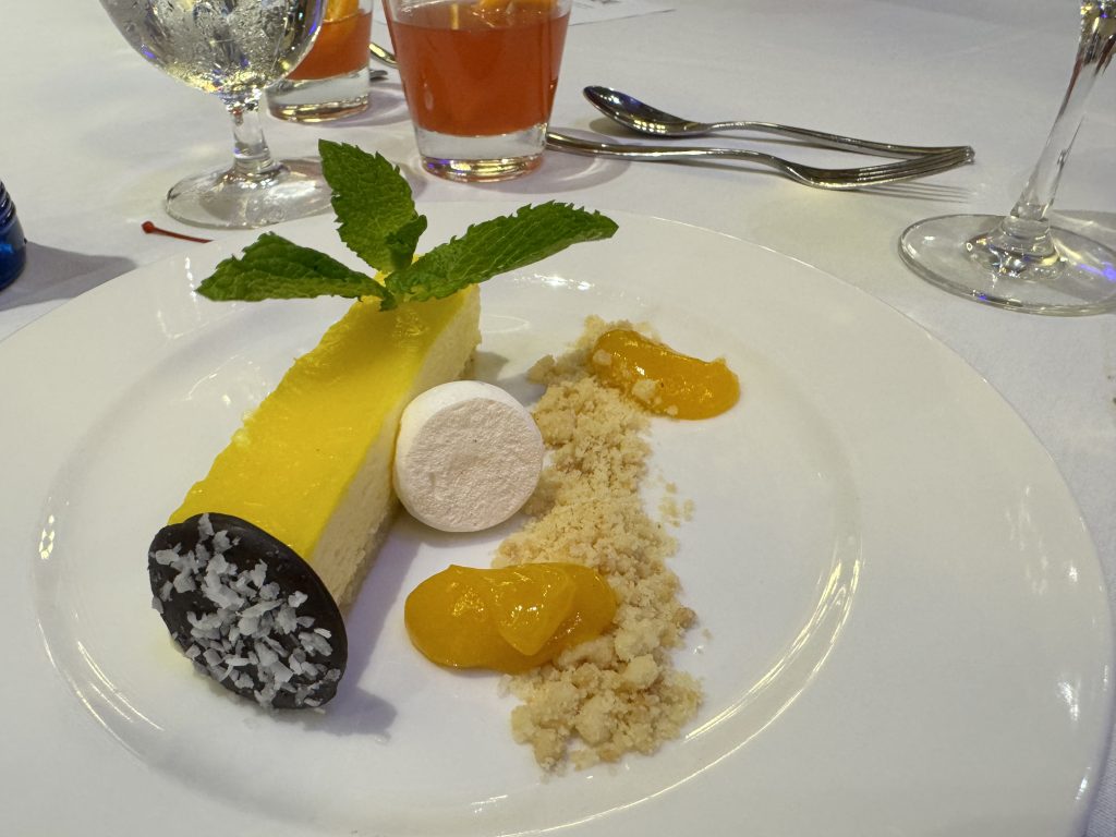 mango dessert returning guest dinner